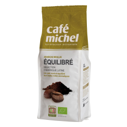 KAWA MIELONA ARABICA 100 % PREMIUM EQUILIBRE FAIR TRADE BIO 250 g - CAFE MICHEL-1