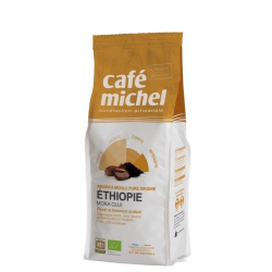 KAWA MIELONA ARABICA 100 % MOKA GUJI ETIOPIA FAIR TRADE BIO 250 g - CAFE MICHEL-1
