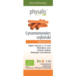 OLEJEK ETERYCZNY CYNAMONOWIEC CEJLOŃSKI BIO 5 ml - PHYSALIS-1