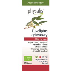 OLEJEK ETERYCZNY EUKALIPTUS CYTRYNOWY BIO 10 ml - PHYSALIS-1