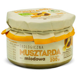 MUSZTARDA MIODOWA BIO 200 g - DARY NATURY-1