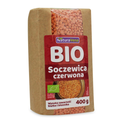 SOCZEWICA CZERWONA BIO 400 g - NATURAVENA-1